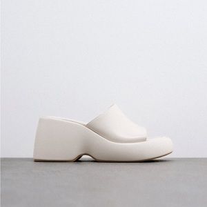 Zara chunky wedge sandals